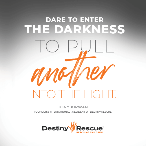 dare to enter the darkness to pull another into the light