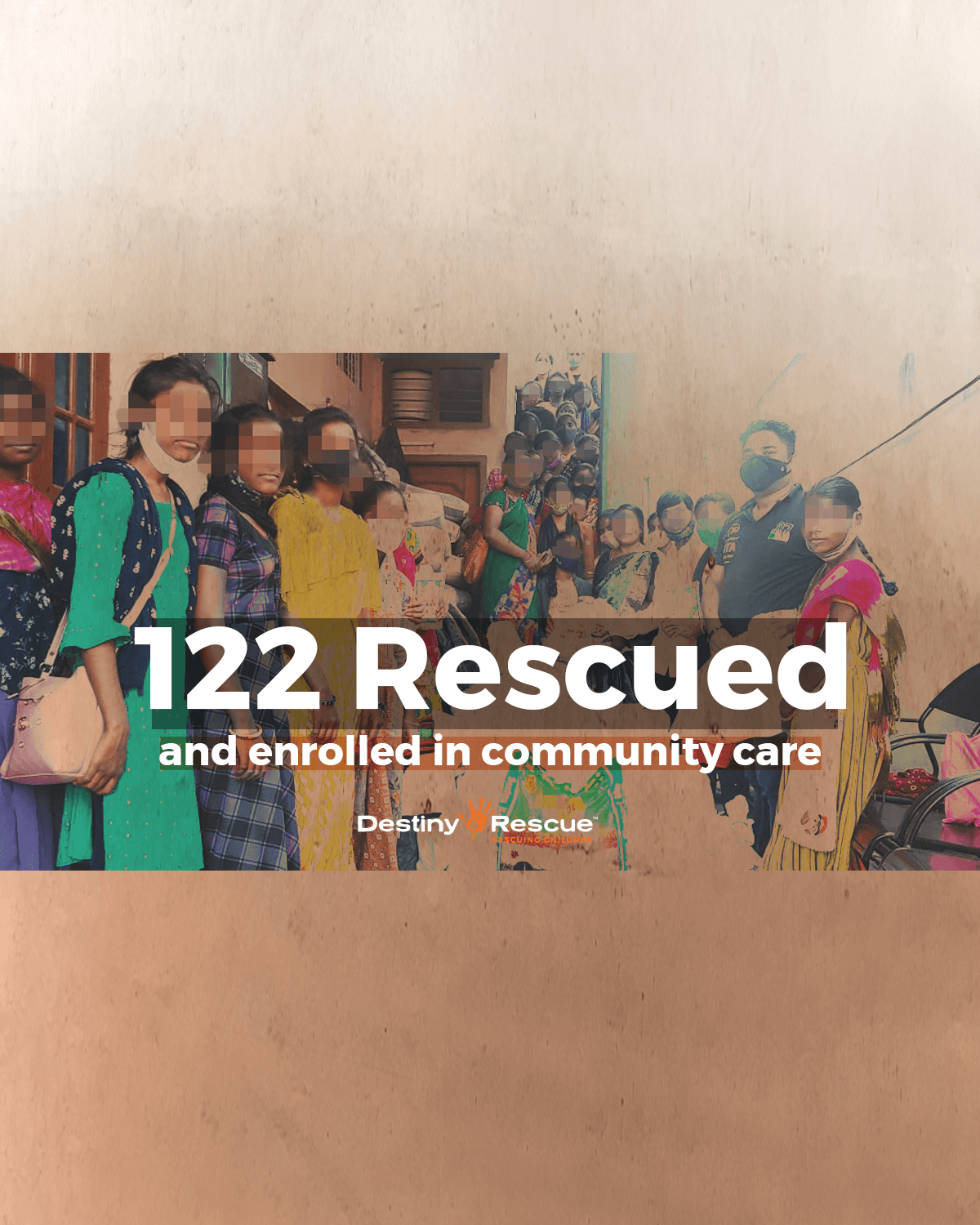 122 children rescued and enrolled in community care Destiny Rescue AU