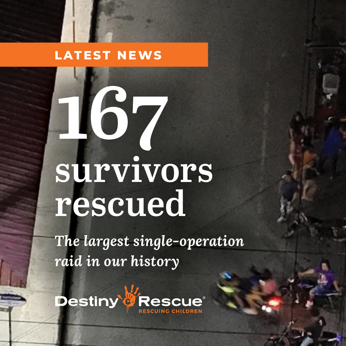 167 survivors rescued - Destiny Rescue AU | Destiny Rescue AU