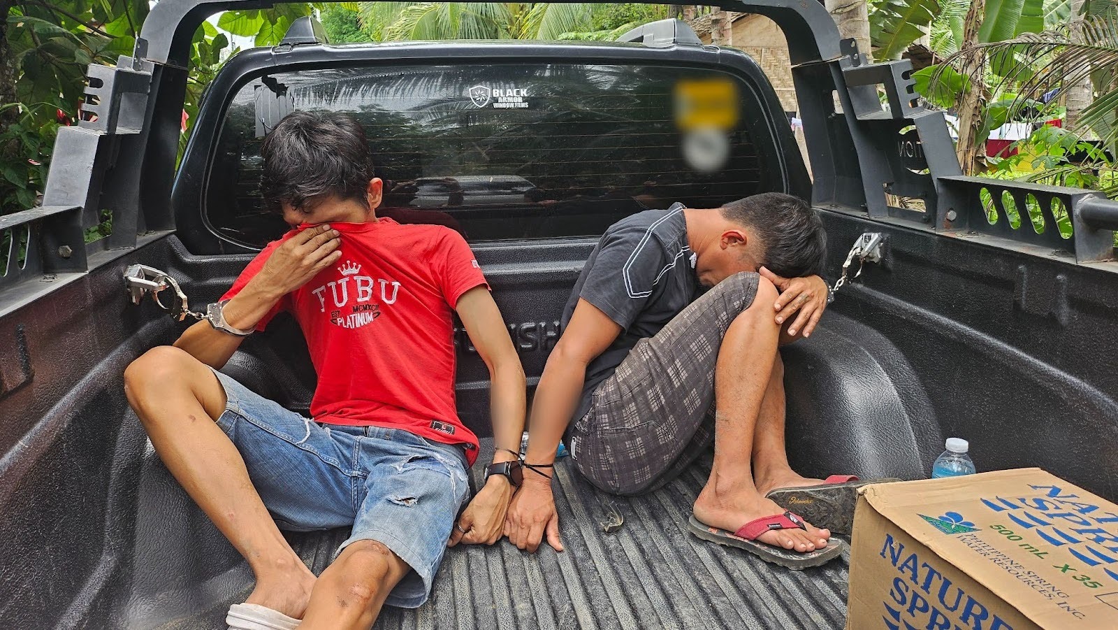 The men after the arrest