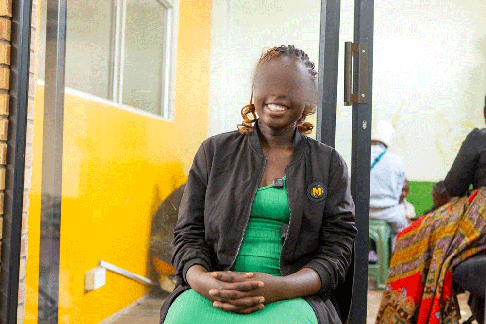 Tatenda smiles during her interview